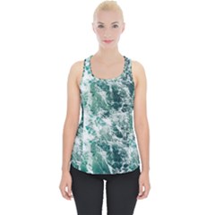 Blue Ocean Waves Piece Up Tank Top by Jack14