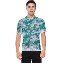 Blue Ocean Waves 2 Men s Short Sleeve Rash Guard by Jack14