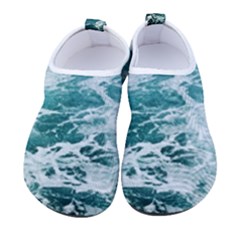 Blue Crashing Ocean Wave Men s Sock-style Water Shoes by Jack14