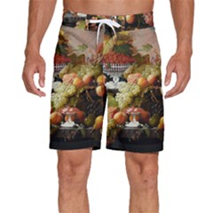 Abundance Of Fruit Severin Roesen Men s Beach Shorts by Amaryn4rt