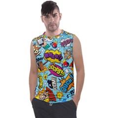 Comic Elements Colorful Seamless Pattern Men s Regular Tank Top by Amaryn4rt