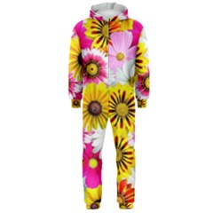 Flowers Blossom Bloom Nature Plant Hooded Jumpsuit (men) by Amaryn4rt