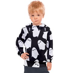 Ghost Halloween Pattern Kids  Hooded Pullover by Amaryn4rt