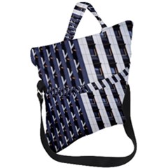 Architecture-building-pattern Fold Over Handle Tote Bag by Amaryn4rt