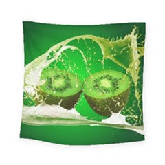 Kiwi Fruit Vitamins Healthy Cut Square Tapestry (small) by Amaryn4rt