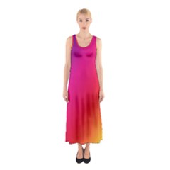 Rainbow Colors Sleeveless Maxi Dress by Amaryn4rt