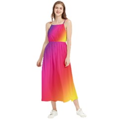 Rainbow Colors Boho Sleeveless Summer Dress by Amaryn4rt