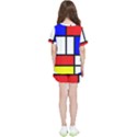 Mondrian-red-blue-yellow Kids  T-Shirt And Sports Shorts Set View2