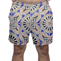 Ceramic-portugal-tiles-wall- Men s Shorts by Amaryn4rt