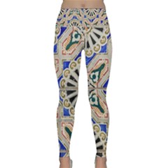 Ceramic-portugal-tiles-wall- Lightweight Velour Classic Yoga Leggings by Amaryn4rt