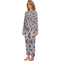 Ceramic-portugal-tiles-wall- Womens  Long Sleeve Lightweight Pajamas Set View2