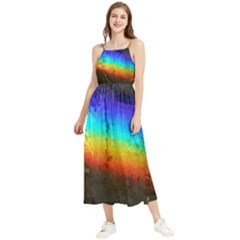 Rainbow-color-prism-colors Boho Sleeveless Summer Dress by Amaryn4rt