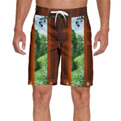 Beautiful World Entry Door Fantasy Men s Beach Shorts by Amaryn4rt