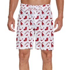 Christmas Template Advent Cap Men s Beach Shorts by Amaryn4rt