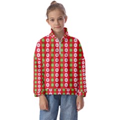 Festive Pattern Christmas Holiday Kids  Half Zip Hoodie by Amaryn4rt