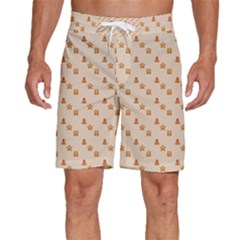 Christmas-wrapping-paper Men s Beach Shorts by Amaryn4rt