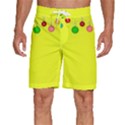 Christmas-bowls-garland-decoration Men s Beach Shorts View1