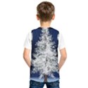 Tree Pine White Starlight Night Winter Christmas Kids  Basketball Tank Top View2