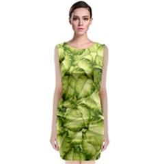 Seamless-pattern-with-green-leaves Classic Sleeveless Midi Dress by Amaryn4rt