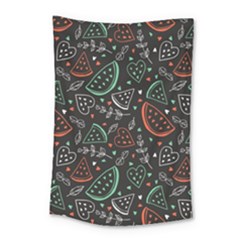 Seamless-vector-pattern-with-watermelons-mint -- Small Tapestry by Amaryn4rt