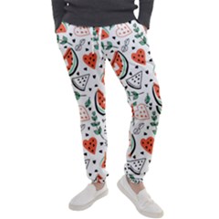 Seamless-vector-pattern-with-watermelons-mint Men s Jogger Sweatpants by Amaryn4rt