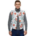 Seamless-vector-pattern-with-watermelons-mint Men s Button Up Puffer Vest	 View1