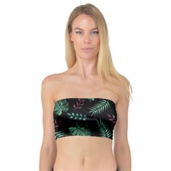 Tropical Leaves Pattern Bandeau Top by Amaryn4rt