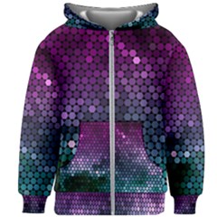 Digital Abstract Party Event Kids  Zipper Hoodie Without Drawstring by Pakjumat