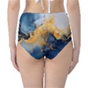 Abstract Marble Design Background Classic High-Waist Bikini Bottoms View2