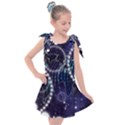 Continents Stars Networks Internet Kids  Tie Up Tunic Dress View1