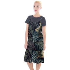 Tropical Leaves Foliage Monstera Nature Home Camis Fishtail Dress by Pakjumat