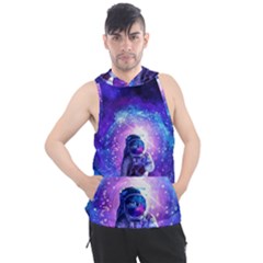 The Cosmonaut Galaxy Art Space Astronaut Men s Sleeveless Hoodie by Pakjumat