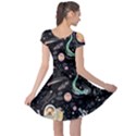 Animals Galaxy Space Cap Sleeve Dress View2