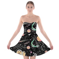 Animals Galaxy Space Strapless Bra Top Dress by Pakjumat