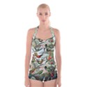 Humming Birds Trochilidae Boyleg Halter Swimsuit  View1