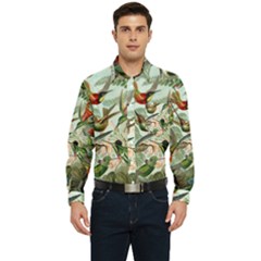 Humming Birds Trochilidae Men s Long Sleeve Pocket Shirt  by Pakjumat