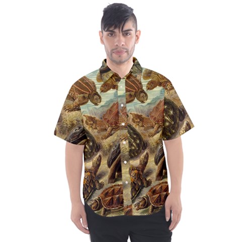 Turtles Leatherback Sea Turtle Men s Short Sleeve Shirt by Pakjumat