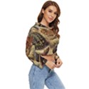 Turtles Leatherback Sea Turtle Women s Lightweight Cropped Hoodie View3