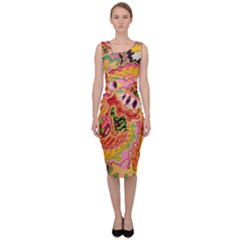 Fantasy Psychedelic Surrealism Trippy Sleeveless Pencil Dress by Modalart