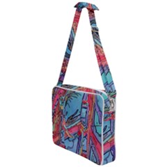 Hippie Peace Sign Psychedelic Trippy Cross Body Office Bag by Modalart