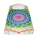 Mandala Pattern Rainbow Pride Fitted Sheet (Single Size) View1