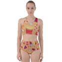 Fast Junk Food  Pizza Burger Cool Soda Pattern Racer Back Bikini Set View1