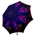 Vector Design Gamming Sytle Retro Art Pattern Hook Handle Umbrellas (Large) View2