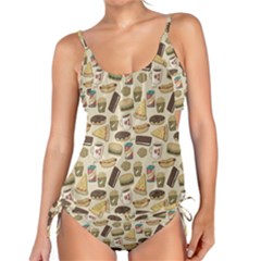 Junk Food Hipster Pattern Tankini Set by Sarkoni