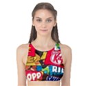 Pop Art Food Cute Patterns Tank Bikini Top View1