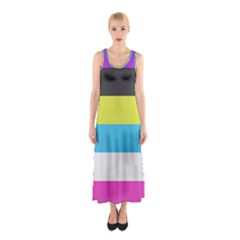 Bigender Flag Copy Sleeveless Maxi Dress by Dutashop