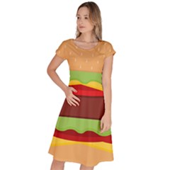 Cake Cute Burger Classic Short Sleeve Dress by Dutashop