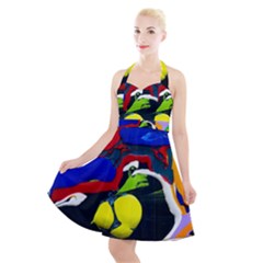 Japan Is So Close-1-1 Halter Party Swing Dress  by bestdesignintheworld