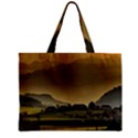 Mountains Village Trees Hills Zipper Mini Tote Bag View1