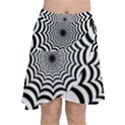 Spider Web Hypnotic Chiffon Wrap Front Skirt View1